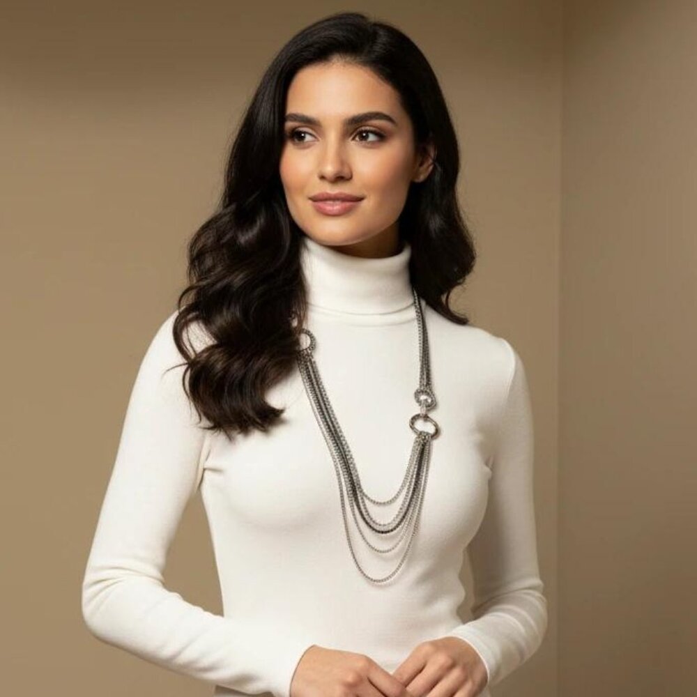 Chico’s Statement Layered Necklace - image 1